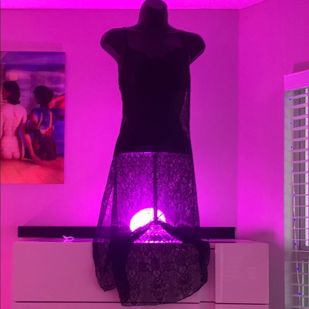 Elegant Black Lace Dress